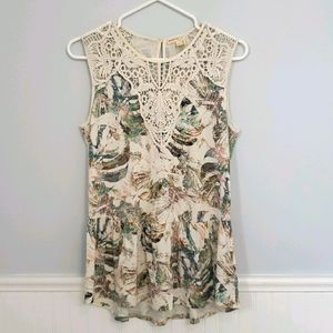 Meadow Rue Lia Lace Crochet Top